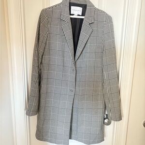 Carolina Belle Black and White Plaid Blazer